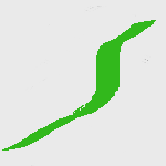 Pen mark, green